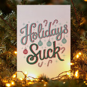 Kerstmis Slaat Cute Grappige Kerst Feestdagen Kaart
