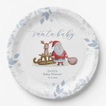 Kerstmis slee met eland kerstmis babyshower 