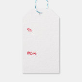 KERSTMIS SLEE SCÈNE SCHILDERIJ CADEAU LABEL CADEAULABEL (Achterkant)