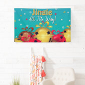 Kerstmis Sleighbells Vakantie Spandoek (Insitu)