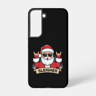 Kerstmis Sleighers Santa Rock Xmas Rocker  Samsung Galaxy Hoesje