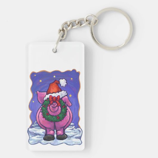 Kerstmis Sleutelhanger (achterkant)