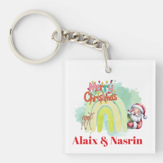 Kerstmis sleutelhanger (voorkant)