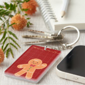 Kerstmis Sleutelhanger | Festieve Kerstcadeau | (Voorkant Rechts)