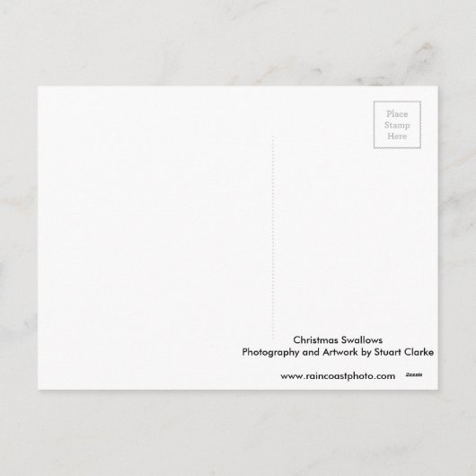 Kerstmis slikt feestdagenkaart (Achterkant)