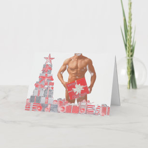 Kerstmis SlipperyJoe gay pride cadeautjes LGBTQIA  Folie Feestdagenkaart