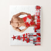 Kerstmis SlipperyJoe gay pride cadeautjes LGBTQIA  Legpuzzel (Verticaal)