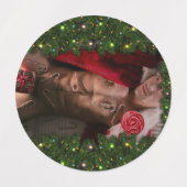 Kerstmis SlipperyJoe snoepsnoeren kerstman Labels (Design 1)