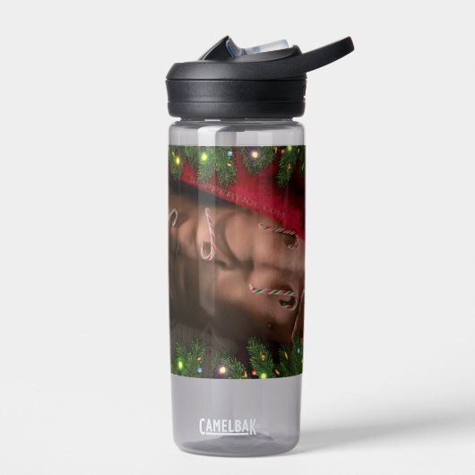 Kerstmis SlipperyJoe snoepsnoeren kerstman Waterfles (Links)