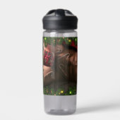 Kerstmis SlipperyJoe snoepsnoeren kerstman Waterfles (Voorkant)