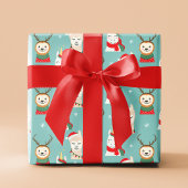 Kerstmis Sluike Unicorn Llama Modern Feestdagen Cadeaupapier