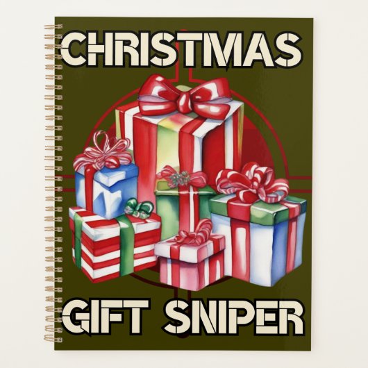 Kerstmis, sluipschutter, geschenk, leger planner (Voorkant)