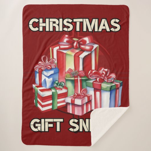 Kerstmis, sluipschutter, geschenk, leger sherpa deken (Voorkant)