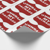 Kerstmis sluit mijn pakket af cadeaupapier (Hoek)