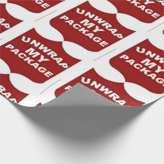 Kerstmis sluit mijn pakket af cadeaupapier (Hoek)