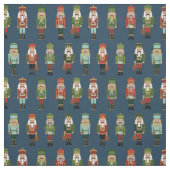 Kerstmis - snackersmarine stof (Swatch)