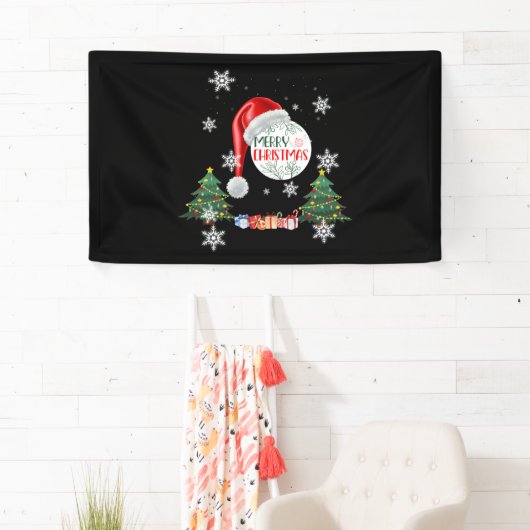 Kerstmis Sneeuw Collectie 3x5 Vinyl Banner (Insitu)