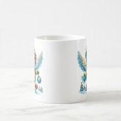 Kerstmis Sneeuw Engel Koffiemok (Center)