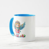 Kerstmis Sneeuw Engel Mok (Voorkant links)