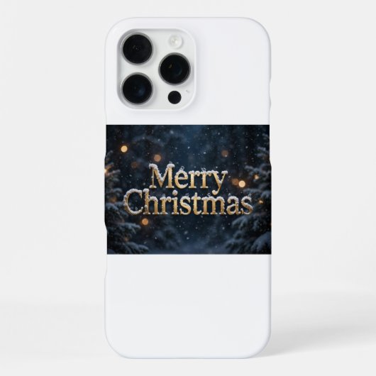 Kerstmis Sneeuw iPhone 16 Pro Max Hoesje (Achterkant)