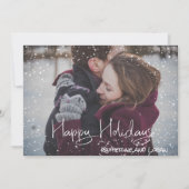 Kerstmis Sneeuw Overlay Frame Foto sjabloon (Voorkant)