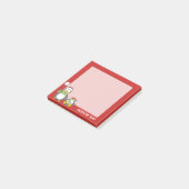 Kerstmis Sneeuwballende pinguïns Post-it® Notes (Schuin)