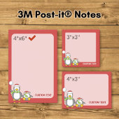 Kerstmis Sneeuwballende pinguïns Post-it® Notes