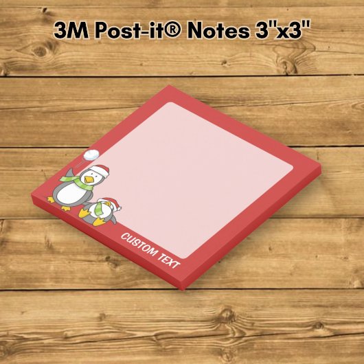 Kerstmis Sneeuwballende pinguïns Post-it® Notes