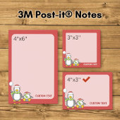 Kerstmis Sneeuwballende pinguïns Post-it® Notes