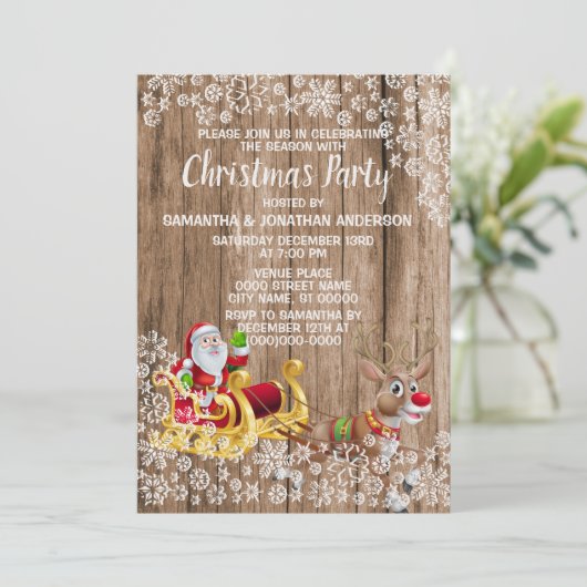 Kerstmis: Sneeuwbekroop Kaart (Staand voorkant)