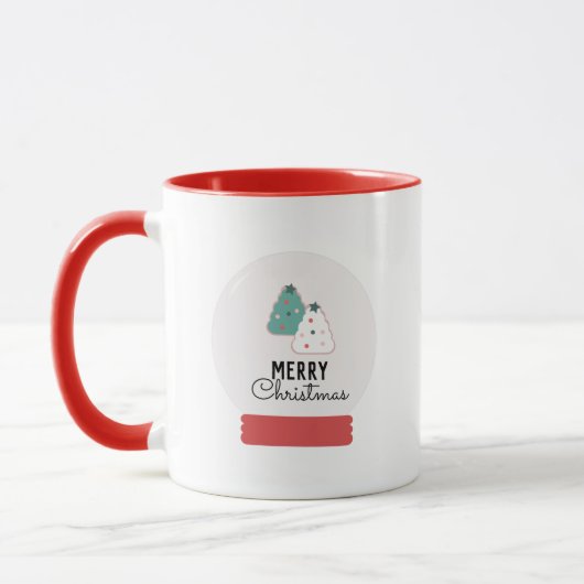 Kerstmis Sneeuwbol Koekje Mok (Links)