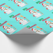 Kerstmis Sneeuwman Cadeauverpakking Cadeaupapier (Hoek)