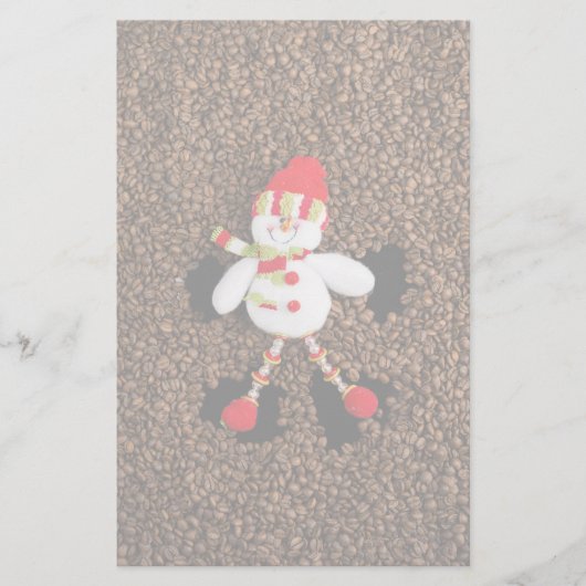 Kerstmis sneeuwman decoratie briefpapier (Voorkant)