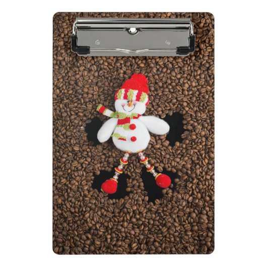 Kerstmis sneeuwman decoratie mini klembord (Voorkant)