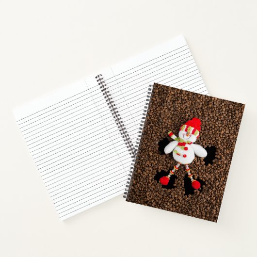 Kerstmis sneeuwman decoratie notitieboek (Binnen)