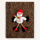 Kerstmis sneeuwman decoratie notitieboek (Voorkant)