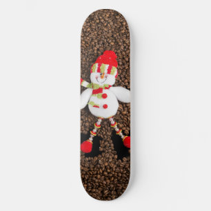 Kerstmis sneeuwman decoratie persoonlijk skateboard