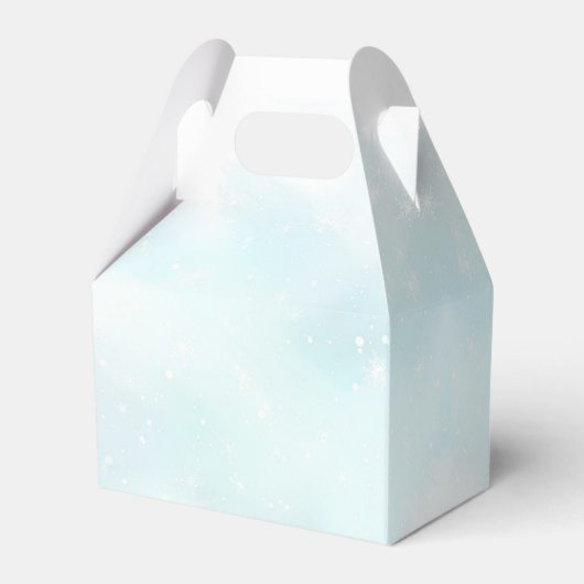 Kerstmis Sneeuwman Eerste Verjaardag Bedankdoosjes (Achterkant)