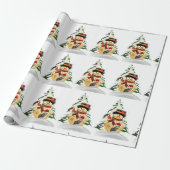 Kerstmis Sneeuwman en Dieren Inpakpapier (Uitgerold)