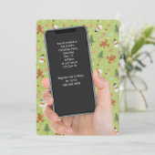 Kerstmis sneeuwman en peperkoek man feest kaart (Staand voorkant)