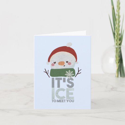 Kerstmis Sneeuwman Grappenmakerij: Het is leuk om  Kaart (Voorkant)