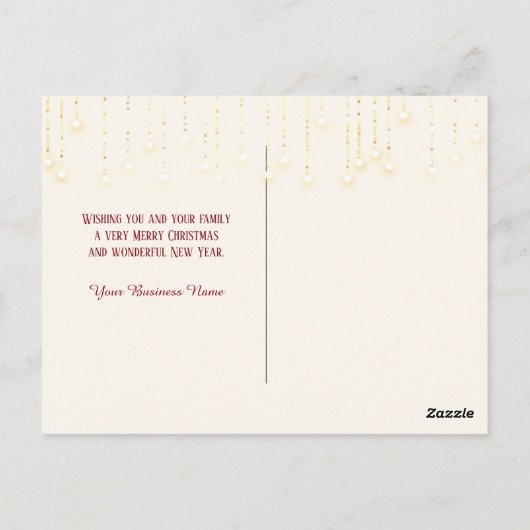 Kerstmis sneeuwman met ster voor dennenboom briefkaart (Achterkant)