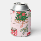 Kerstmis Sneeuwman Naadloos Patroon. Blikjeskoeler (Blikje Achterkant)