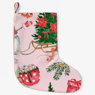 Kerstmis Sneeuwman Naadloos Patroon. Kleine Kerstsok