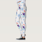 Kerstmis Sneeuwman oppervlaktepatroon Leggings (Links)