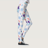 Kerstmis Sneeuwman oppervlaktepatroon Leggings (Rechts)