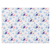 Kerstmis Sneeuwman oppervlaktepatroon Tafelkleed (Voorkant (Horizontaal))