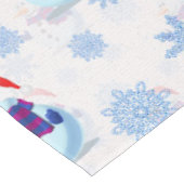 Kerstmis Sneeuwman oppervlaktepatroon Tafelkleed (Gekanteld)