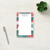 Kerstmis sneeuwman patroon Notities Post-it® Notes (Kantoor)