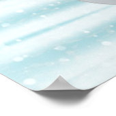 Kerstmis Sneeuwman Poster (Hoek)